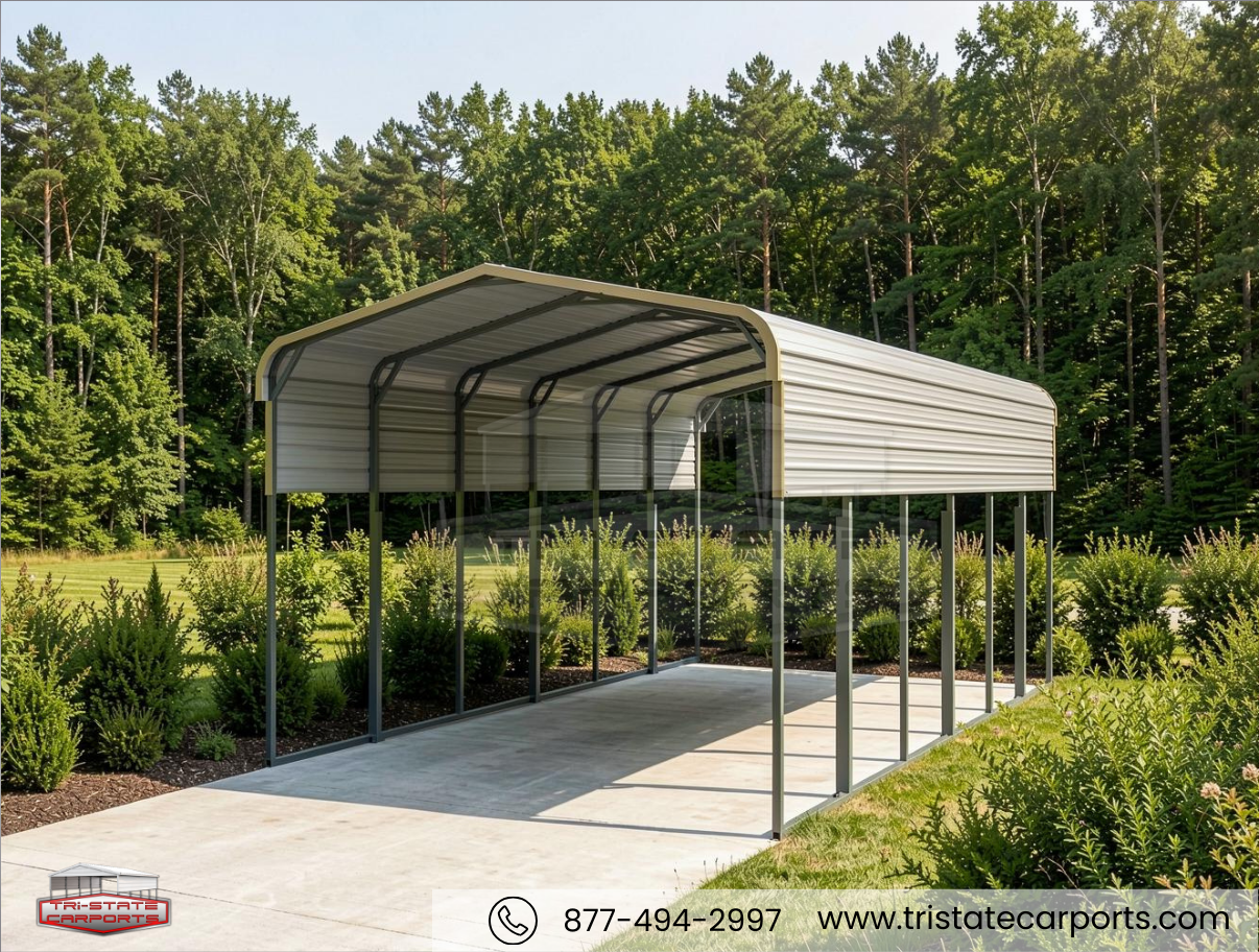 18'W X 31'L X 12'H REG STYLE RV CARPORT SKU 040