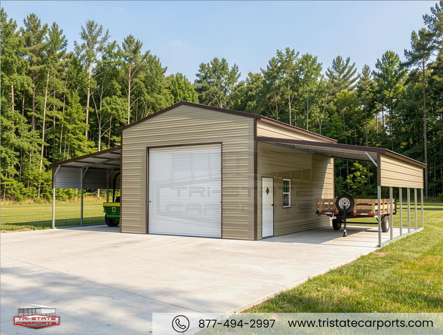 42'W X 25'L X 12'H VERTICAL ROOF BARN SKU 169