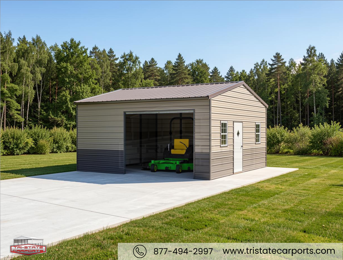 20'W X 20'L X 9'H VERTICAL ROOF SKU 125