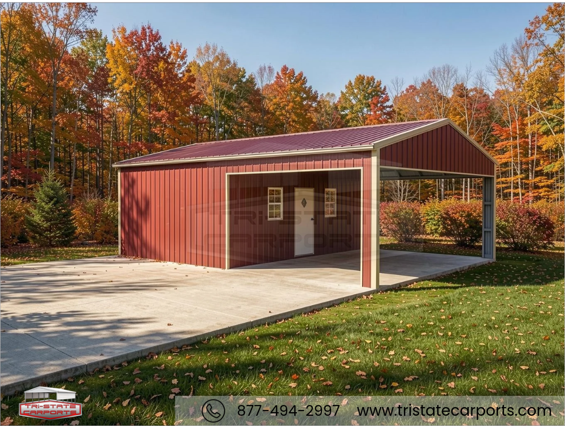 22'W X 30'L X 9'H SIDE ENTRY GARAGE SKU 098
