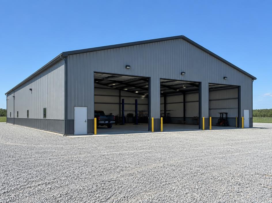 Metal commercial installed by Tri-State Carports